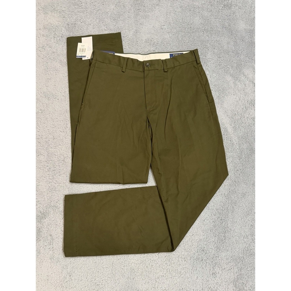 Polo Ralph Lauren Men's 30x32 Green Stretch Classic Fit Chino Pants NWT